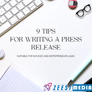 9 step guide on how to write an effective press release
